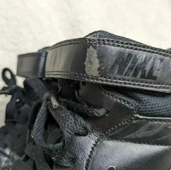 NIKE COURT BOROUGH MID All black size 6Y = 7.5 women - Picture 8 of 8